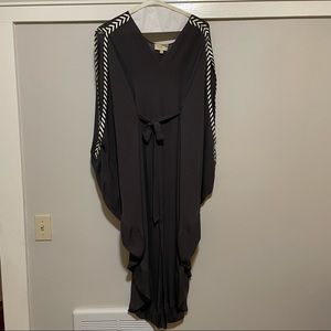Elizabeth and James Gray Silk Dress - Size xs/s
